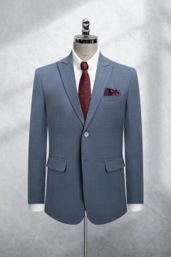 Bộ Suit Xám Ghi Nhạt Sọc Xước  Classic Fit TGS372